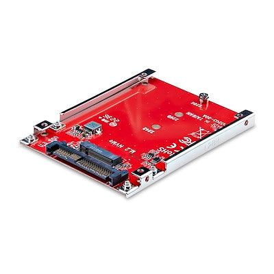 StarTech.com M.2 to U.3 Adapter, For M.2 NVMe SSDs, PCIe M.2 Drive to 2.5inch U.3 (SFF-TA-1001) Host Adapter/Converter, TAA Compliant StarTech.com M.2 to U.3 Adapter, For M.2 NVMe SSDs, PCIe M.2 Drive to 2.5inch U.3 (SFF-TA-1001) Host Adapter/Converter, TAA Compliant